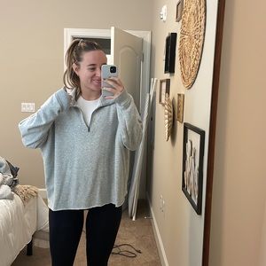 Aerie oversized quarter zip